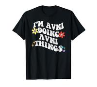 Retro Groovy Im AVNI Doing AVNI Things Funny Mother's Day Value Graphic T-Shirt