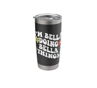 Retro Groovy Im Bella Doing Bella Things Funny Mother's Day Stainless Steel Insulated Tumbler