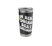 Retro Groovy Im Bert Doing Bert Things Funny Mother's Day Stainless Steel Insulated Tumbler