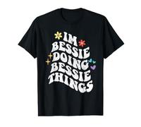 Retro Groovy Im Bessie Doing Bessie Things Funny Mother's Value Graphic T-Shirt