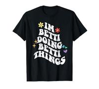 Retro Groovy Im Betti Doing Betti Things Funny Mother's Day Value Graphic T-Shirt