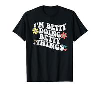 Retro Groovy Im Betty Doing Betty Things Funny Mother's Day Value Graphic T-Shirt