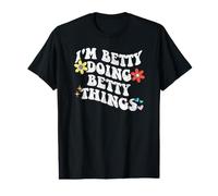 Retro Groovy Im Betty Doing Betty Things Funny Mother's Day Value Graphic T-Shirt