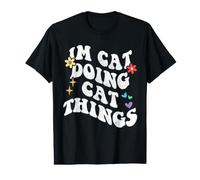 Retro Groovy Im Cat Doing Cat Things Funny Mother's Day Value Graphic T-Shirt