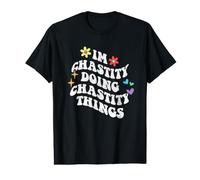 Retro Groovy Im Chastity Doing Chastity Things Funny Value Graphic T-Shirt