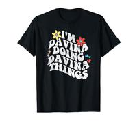 Retro Groovy Im Davina Doing Davina Things Funny Mothers Day Value Graphic T-Shirt