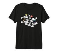 Retro Groovy Im Diane-Marie Doing Diane-Marie Things Funny Premium T-Shirt