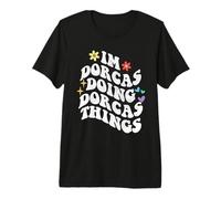 Retro Groovy Im Dorcas Doing Dorcas Things Funny Mother's Premium T-Shirt