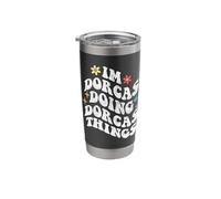 Retro Groovy Im Dorcas Doing Dorcas Things Funny Mother's Stainless Steel Insulated Tumbler