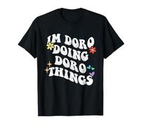 Retro Groovy Im Doro Doing Doro Things Funny Mother's Day Value Graphic T-Shirt