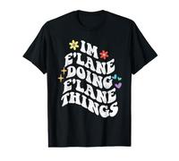 Retro Groovy Im E'Lane Doing E'Lane Things Funny Mother's Value Graphic T-Shirt