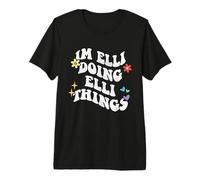 Retro Groovy Im Elli Doing Elli Things Funny Mother's Day Premium T-Shirt