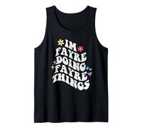 Retro Groovy Im Fayre Doing Fayre Things Funny Mother's Day Tank Top