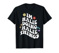 Retro Groovy Im Halie Doing Halie Things Funny Mother's Day Value Graphic T-Shirt
