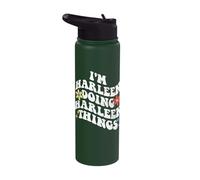 Retro Groovy Im Harleen Doing Harleen Things Funny Mother's Stainless Steel Insulated Water Bottle