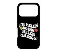 Retro Groovy Im HELEN Doing HELEN Things Funny Mother's Day Case for iPhone 17 Pro