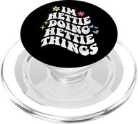 Retro Groovy Im Hettie Doing Hettie Things Funny Mother's PopSockets PopGrip for MagSafe