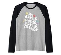 Retro Groovy Im Hettie Doing Hettie Things Funny Mother's Raglan Baseball Tee