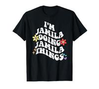 Retro Groovy Im Jamila Doing Jamila Things Funny Mother's Value Graphic T-Shirt