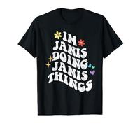 Retro Groovy Im Janis Doing Janis Things Funny Mother's Day Value Graphic T-Shirt