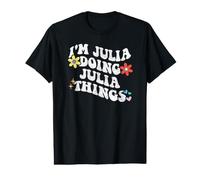 Retro Groovy Im Julia Doing Julia Things Funny Mother's Day Value Graphic T-Shirt