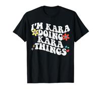 Retro Groovy Im Kara Doing Kara Things Funny Mother's Day Value Graphic T-Shirt