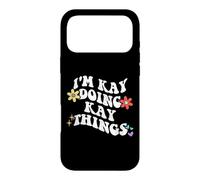 Retro Groovy Im KAY Doing KAY Things Funny Mother's Day Case for iPhone 17 Pro Max