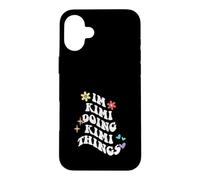 Retro Groovy Im Kimi Doing Kimi Things Funny Mother's Day Case for iPhone 16 Plus