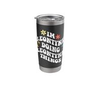 Retro Groovy Im Leontyne Doing Leontyne Things Funny Stainless Steel Insulated Tumbler