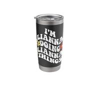 Retro Groovy Im Lianna Doing Lianna Things Funny Mother's Stainless Steel Insulated Tumbler