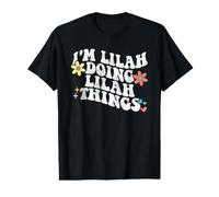 Retro Groovy Im Lilah Doing Lilah Things Funny Mother's Day Value Graphic T-Shirt