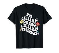 Retro Groovy Im Lillian Doing Lillian Things Funny Mother's Value Graphic T-Shirt