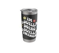Retro Groovy Im Louella Doing Louella Things Funny Mother's Stainless Steel Insulated Tumbler