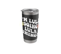 Retro Groovy Im LULA Doing LULA Things Funny Mother's Day Stainless Steel Insulated Tumbler