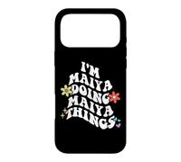 Retro Groovy Im MAIYA Doing MAIYA Things Funny Mother's Day Case for iPhone 17 Pro Max