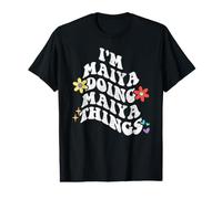 Retro Groovy Im Maiya Doing Maiya Things Funny Mother's Day Value Graphic T-Shirt