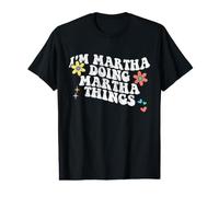 Retro Groovy Im Martha Doing Martha Things Funny Mothers Day Value Graphic T-Shirt
