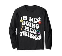 Retro Groovy Im Meg Doing Meg Things Funny Mother's Day Long Sleeve T-Shirt