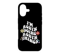 Retro Groovy Im ROBYN Doing ROBYN Things Funny Mother's Day Case for iPhone 17
