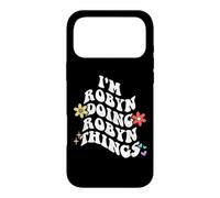 Retro Groovy Im ROBYN Doing ROBYN Things Funny Mother's Day Case for iPhone 17 Pro Max