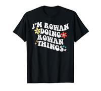 Retro Groovy Im Rowan Doing Rowan Things Funny Mother's Day Value Graphic T-Shirt