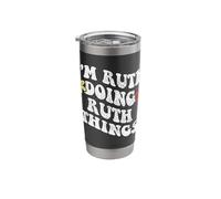 Retro Groovy Im Ruth Doing Ruth Things Funny Mother's Day Stainless Steel Insulated Tumbler