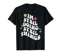 Retro Groovy Im Sybil Doing Sybil Things Funny Mother's Day Value Graphic T-Shirt