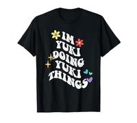 Retro Groovy Im Yuki Doing Yuki Things Funny Mother's Day T-Shirt