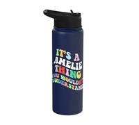 Retro Groovy Its a Amelie Thing You Wouldnt Understand Stainless Steel Insulated Water Bottle
