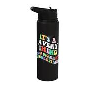 Retro Groovy Its a Avery Thing You Wouldnt Understand Stainless Steel Insulated Water Bottle