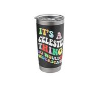 Retro Groovy Its a Celeste Thing You Wouldnt Understand Stainless Steel Insulated Tumbler