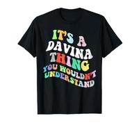 Retro Groovy Its a Davina Thing You Wouldnt Understand Value Graphic T-Shirt