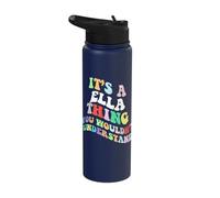 Retro Groovy Its a Ella Thing You Wouldnt Understand Stainless Steel Insulated Water Bottle