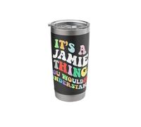 Retro Groovy Its a Jamie Thing You Wouldnt Understand Stainless Steel Insulated Tumbler